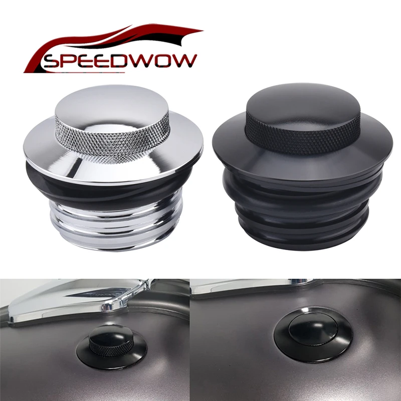 

SPEEDWOW Motorcycle Flush Pop-Up Gas CapFuel Tank Right-hand Thread Reservoir Gas Cap For Harley Sportster Scooter