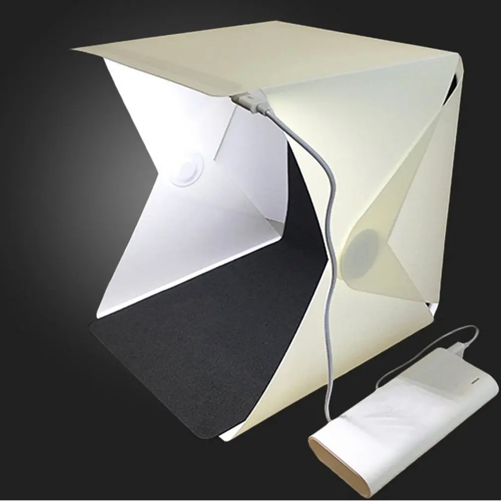 Профессиональный мини-складной светильник для фотостудии портативный светодиодный светильник софтбокс Фото Набор для фона для DSLR камеры
