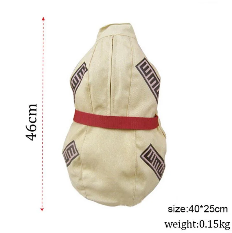 naruto costume Anime Gaara Cosplay Gourd style Backpack Canvas Sling double Shoulder Bag Soft Satchel Small Kids Student Purse naruto outfits Cosplay Costumes