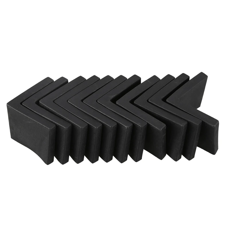 

Furniture Angle Iron Leg Rubber Foot Cover Protector 44mm x 44mm 10Pcs