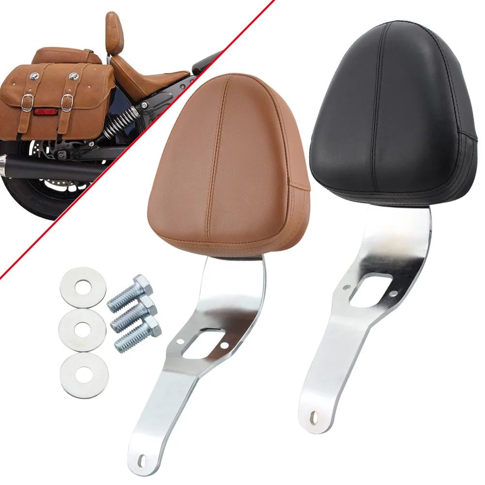 Motorcycle Accessories Detachable Driver Rider Backrest Pad Sissy Bar Seat For Indian Scout 2016-2019 Sixty 2015-Up |