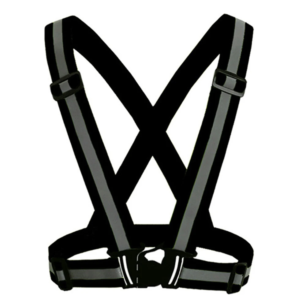 Visibility Reflective Safety Belt Running Cycling LED Light Adjustable Elastic