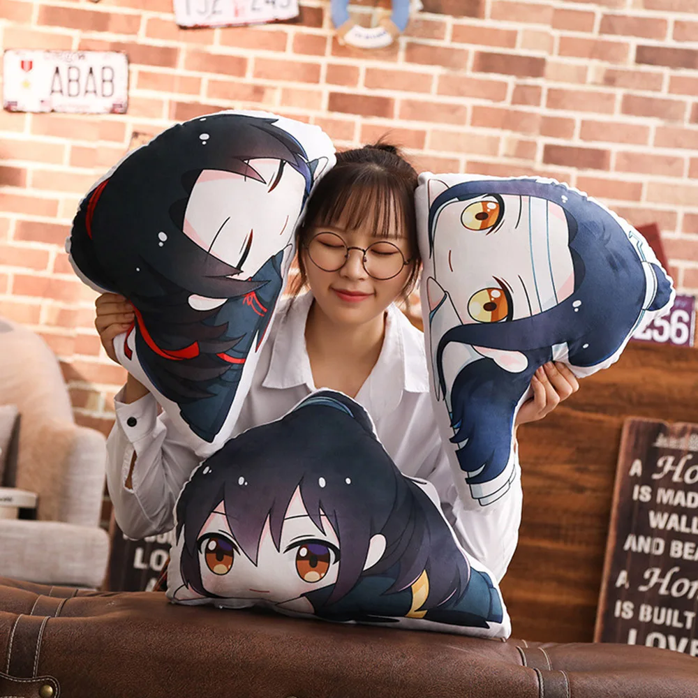 Mo Dao Zu Shi плюшевая кукла подушка Wei Wuxian LanWangji мультяшная фигурка Подушка подарок для фанатов