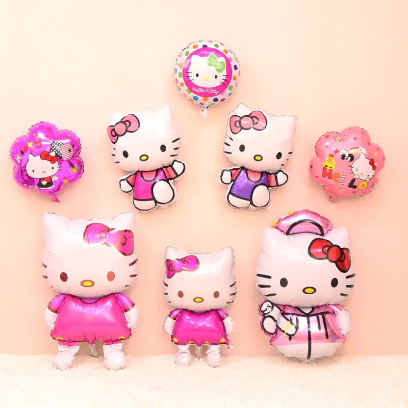 Мультфильм Hello Kitty алюминиевые воздушные шары для украшения вечеринок детский