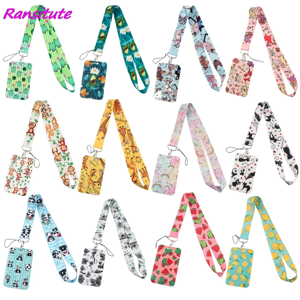 Кошелек ranдетализированный R1874 с изображением животных лягушки кота держатель