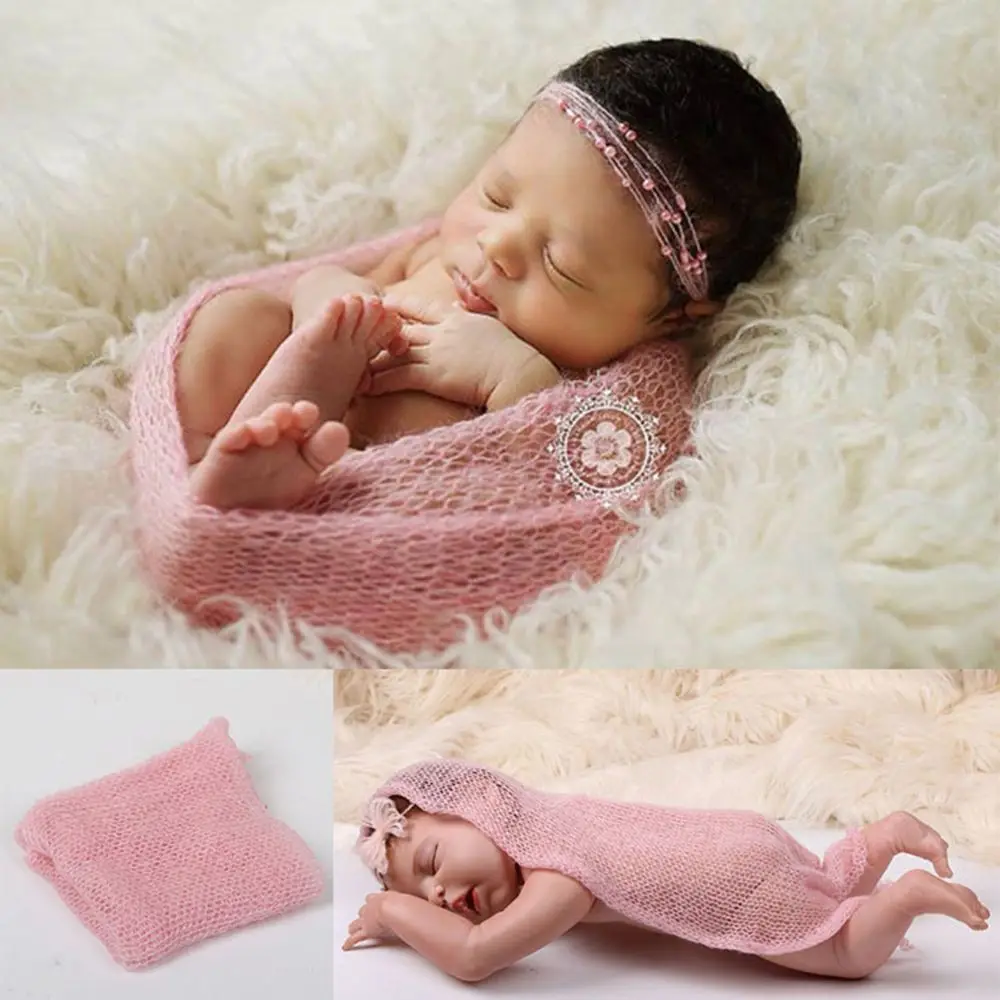 1Pc 50*160cm Mohair Hot Sale Studio Posing Photo Accessories Knit