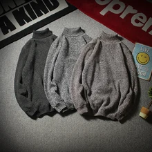 Winter Thick High Collar Sweater Men Warm Fashion Solid Color Knitted Pullover Men Long Sleeve Sweter Clothes Large Size S-5XL Winter Thick High Collar Sweater Men Warm Fashion Solid Color Knitted Pullover Men Long Sleeve Sweter Clothes Large Size S-5XL