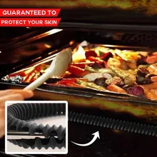 Сенсорный экран- Силиконовая прихватка край зажим охранники Длина силиконовый термостойкий рукав многоразовые Кухня гаджет Аксессуары# p3