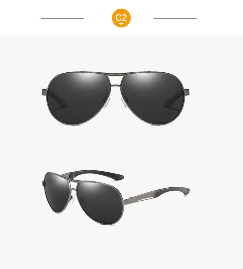 Мужские классические Поляризованные солнцезащитные очки, фирменный дизайн, мужские солнцезащитные очки для вождения, UV400, солнцезащитные очки, солнцезащитные очки, gafas de sol hombre