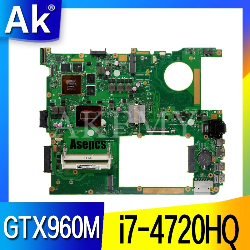 AK G771JW материнская плата с i7-4720HQ GTX950M/GTX960M для For Asus ROG G771JM G771JK G771J G771 ноутбука |