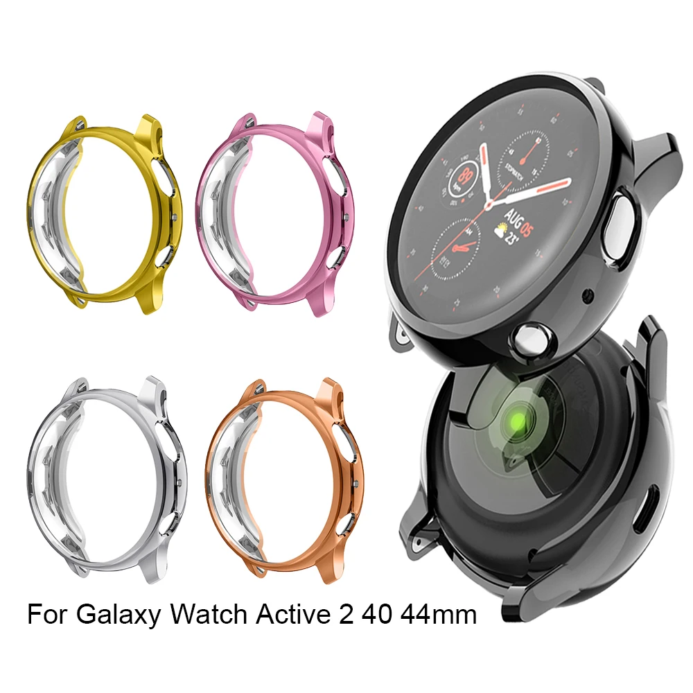 Мягкий чехол из ТПУ для Samsung Galaxy Watch Active 2 R830 40 мм R820 44 рамка часов защитные