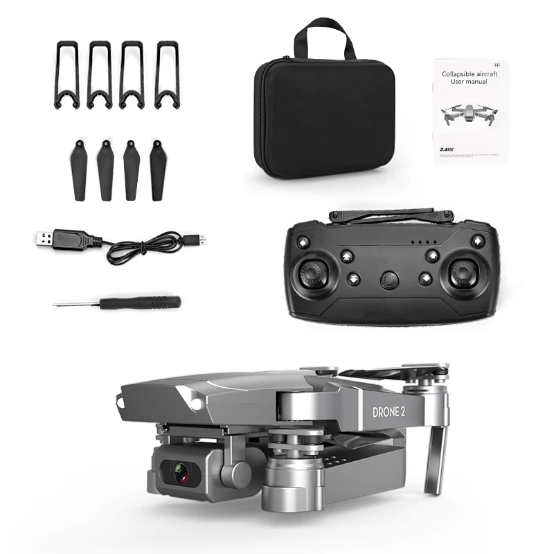 2020 New E68 WIFI FPV Mini Drone with Wide Angle HD 4K 1080P Camera Hi-Fi Mode RC Foldable Quadrotor Drone Gift Boy Toy