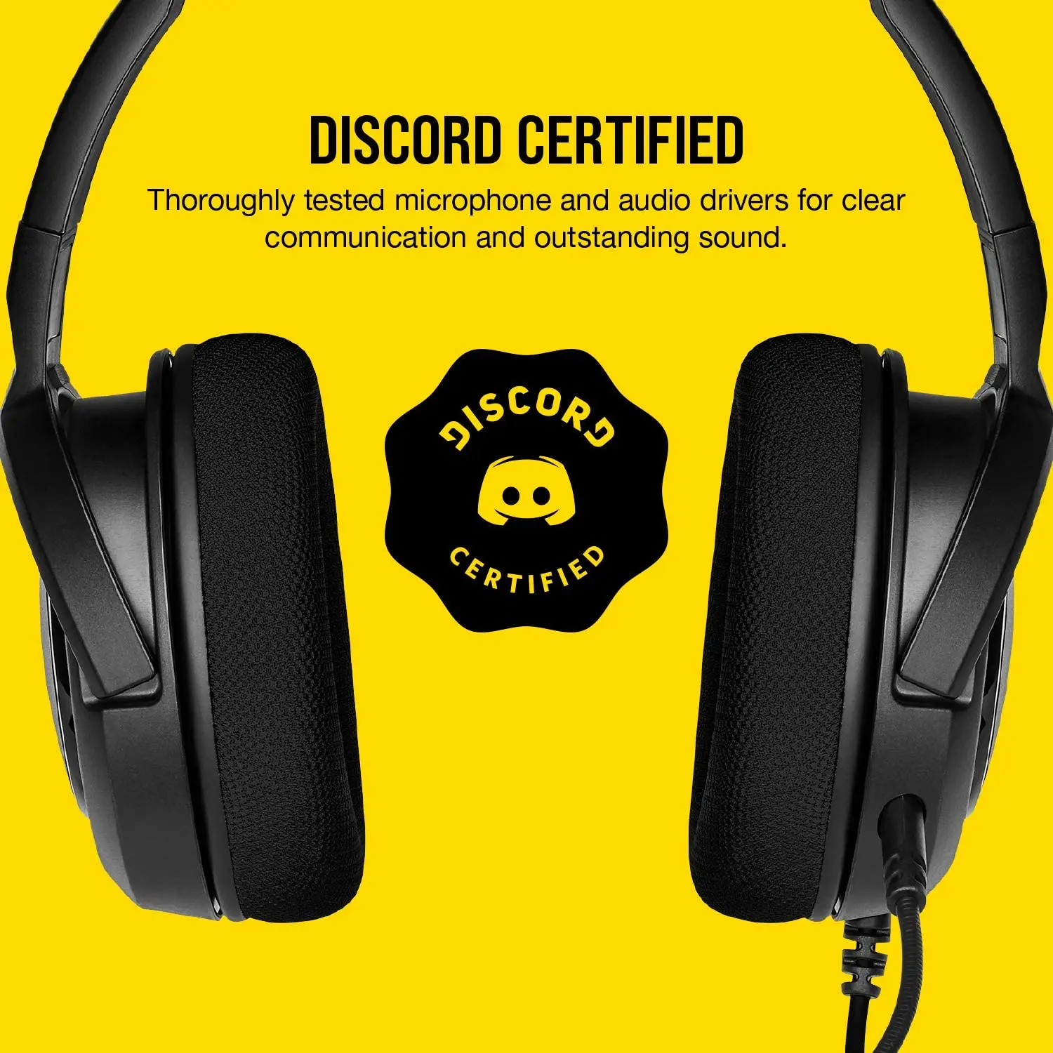 Corsair - Stereo Gaming Headset Memory Foam Earcups - Discord Certified -black - Earphones & Headphones - AliExpress