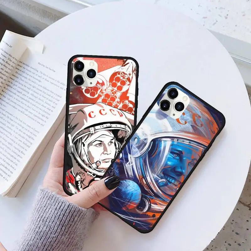 Чехол для телефона Yuri Gagarin Y Laika резиновый чехол iPhone 11 pro XS MAX 8 7 6 6S Plus X 5S SE 2020 XR |