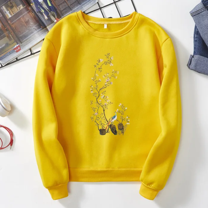 Fashion Women Clothing spring autumn winter shirt flower loose long sleeve shirt women harajuku couple clothes S-XXXL