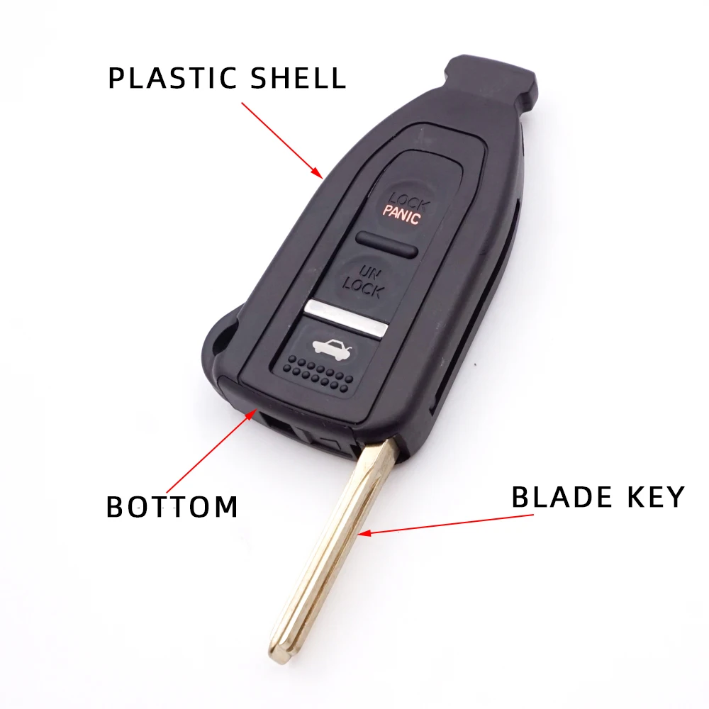Cocolockey Автомобильный Брелок чехол подходит для LEXUS LS430 02-06YEAR умный дистанционный ключ 2 3 кнопки Relacement Keyless Enter