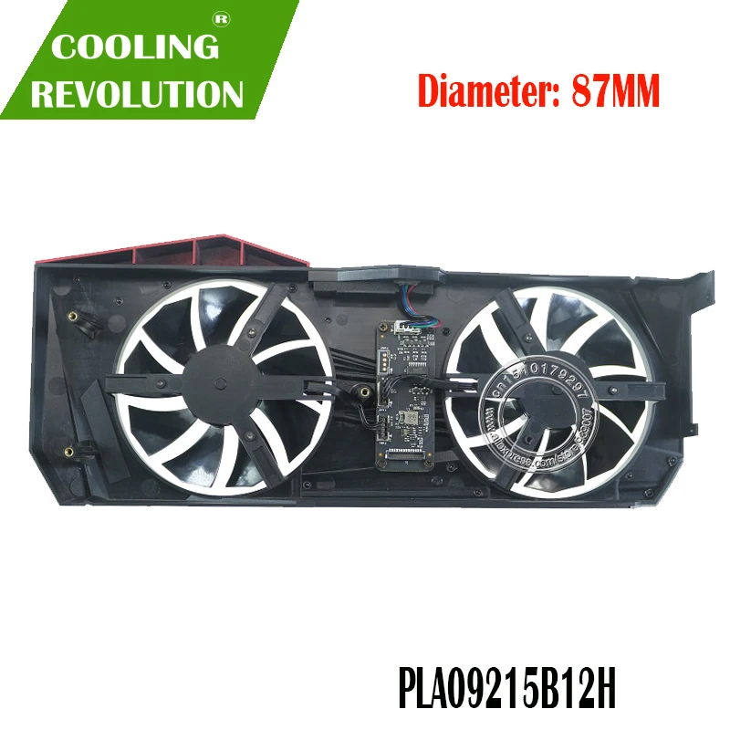 PLA09215B12H DC12V 0.55A 4Pin графический вентилятор для красочных M/N iGame GeForce RTX 2080 Ti TX 2080 8G GDDR6