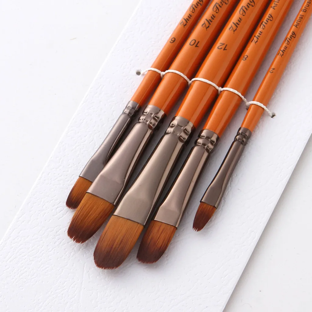 Товары Для рукоделия paint ing 5 Artist paint ing brasses кисть масляная акриловая плоская& tip paint Kit Набор Для Рисования Прямая поставка#3