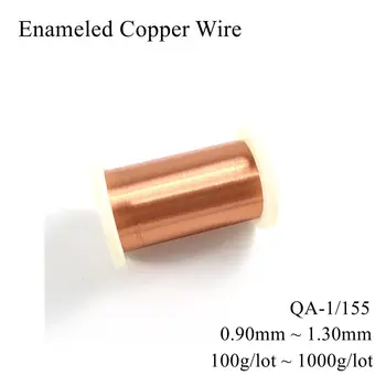 

0.9mm 0.95mm 1mm 1.1mm 1.2mm 1.3mm QA-1/155 Enameled Copper Wire Machine Enamel Winding Stripping Coil Magnet Magnetic Wires
