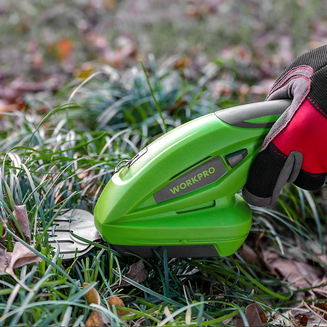 WORKPRO 7.2V elektryczny trymer 2 w 1 litowo-jonowy akumulatorowe narzędzia ogrodnicze nożyce do żywopłotu akumulatorowe nożyce do żywopłotu s do trawy 6