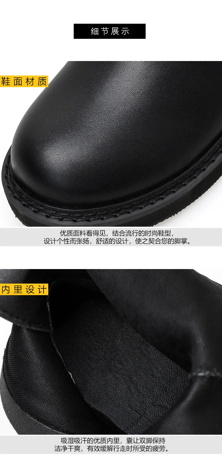 winter retro martin boots women British style flat bottom lace tie mid-calf motorcycle booties side zip riding botas female