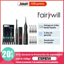 Fairywill Water Flossers for Teeth 300ML Oral Irrigator Rechargeable Portable Dental 3 Modes Water Tank Waterproof Teeth Cleaner