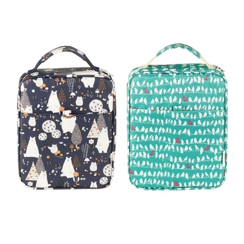 

2x Large Capacity Coloured Pencils Case for 150 Pencils Pen Markers Multi-Layer Pen Holder Bag (Blue&Green)