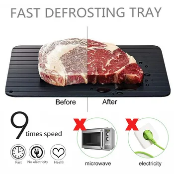 

Fast Defrosting Tray Thaw Frozen Food Meat Fruit Fish Sea Food Quick Defrosting Plate Board Defrost Kitchen Gadgets Tools