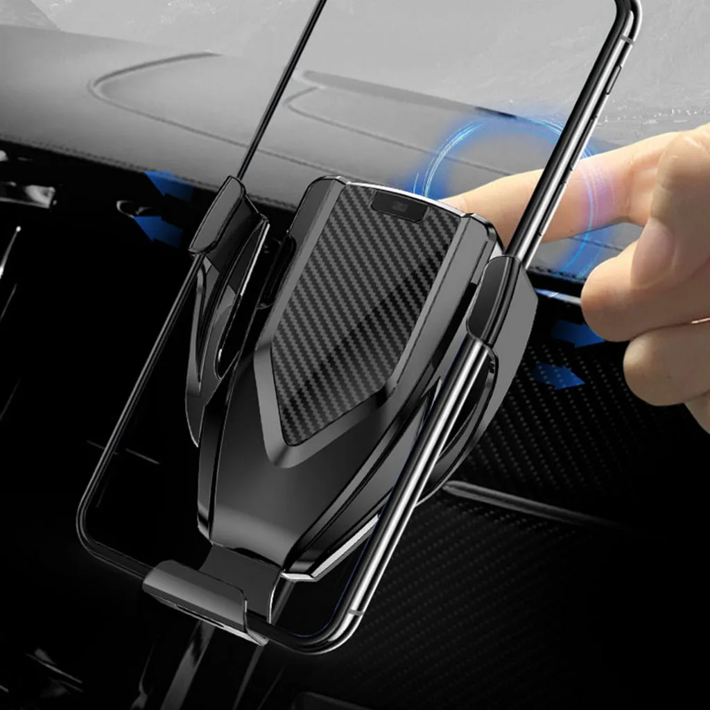 Автомобильное Qi Быстрое беспроводное зарядное устройство вентиляционное отверстие+ CD крепление автоматический зажим Автомобильный держатель Подставка для samsung Galaxy Note 9/8 10 Вт быстрая C MAR