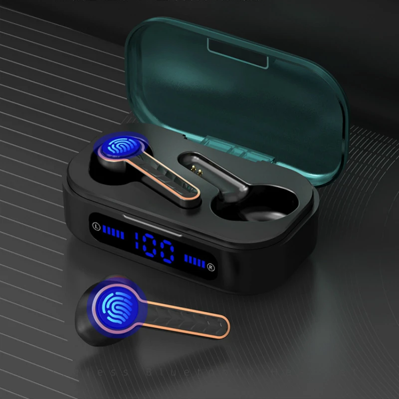 Новые Bluetooth 5 0 наушники TWS Беспроводные с сенсорным управлением спортивные HD