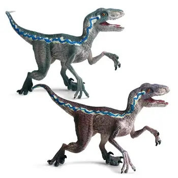 

Realistic Velociraptor Dinosaur Action Figure Animal Model Kids Toy Collectible figurines set toys small plastic Simulation gift