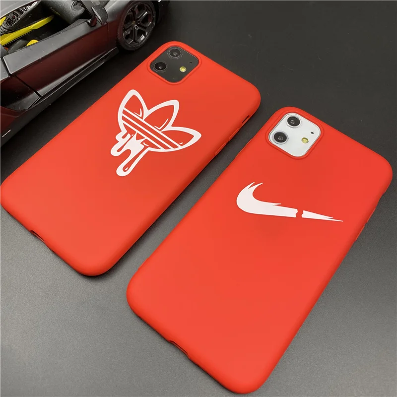 

Street Sports Soft Case For Iphone 11 Pro Xs Max X Xr 8 7 6 6s Plus Silicone Phone Cover Matte Fashion Logo Coque Fundas Cases