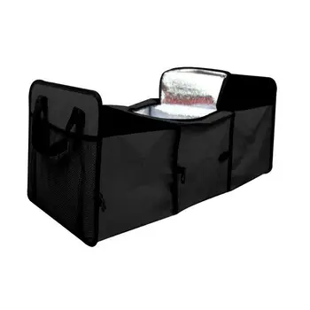 

Auto Trunk Organizer,Collapsible Car Cargo Organizer with Cooling and Insulation Compartment for Car Organizing Shopping Camping
