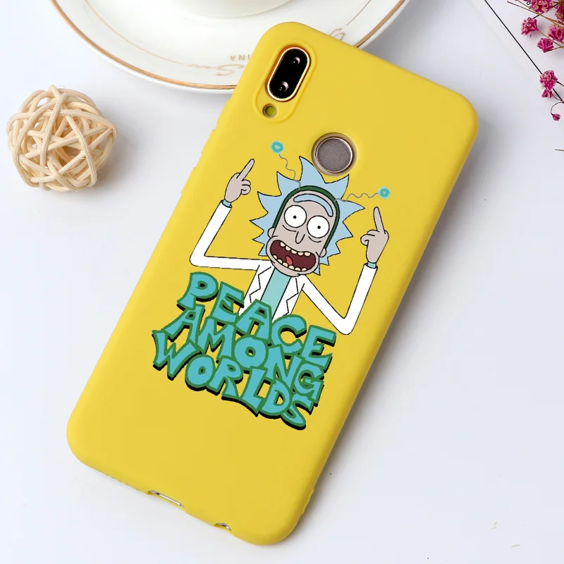 0rpeace Желтый матовый чехол Rick And marty для TPU huawei P30 Pro P20 Lite mate 20 Pro P9 P10 10 P Smart Nova 5 Pro 4 3i 3 мягкий чехол - Цвет: 0rpeace