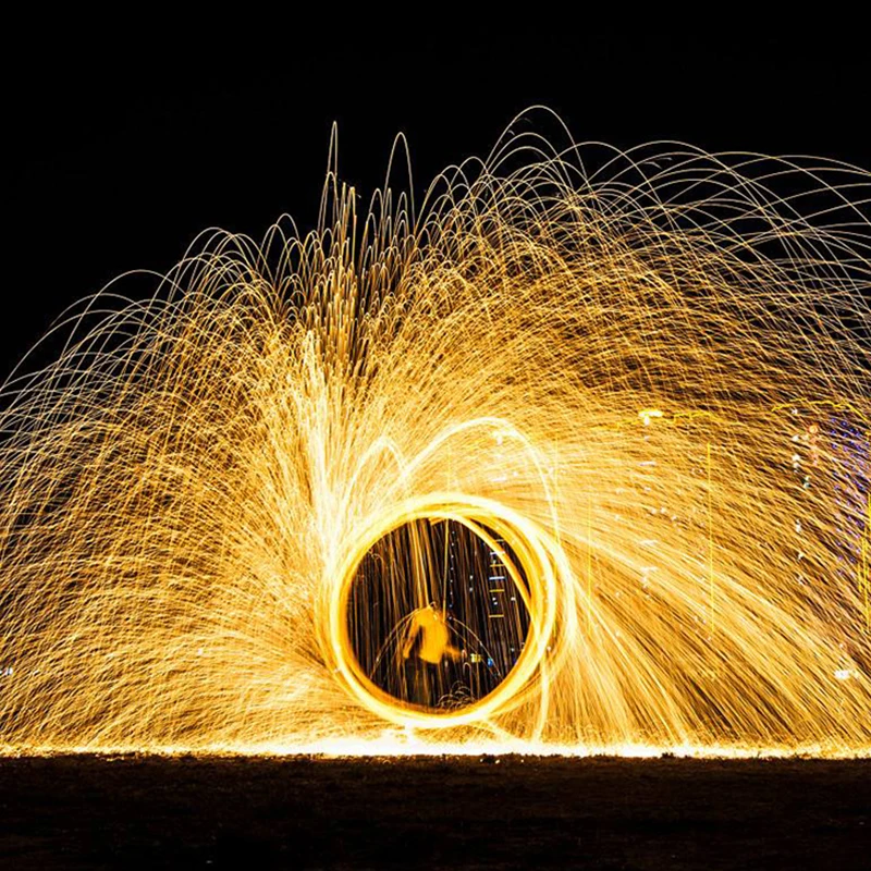 Steel Wool Simulation Fireworks Flame Magic Multicolor Firework Flame Simulation Fire Photography Prop Magic Fire Tricks Celebration New Year 
