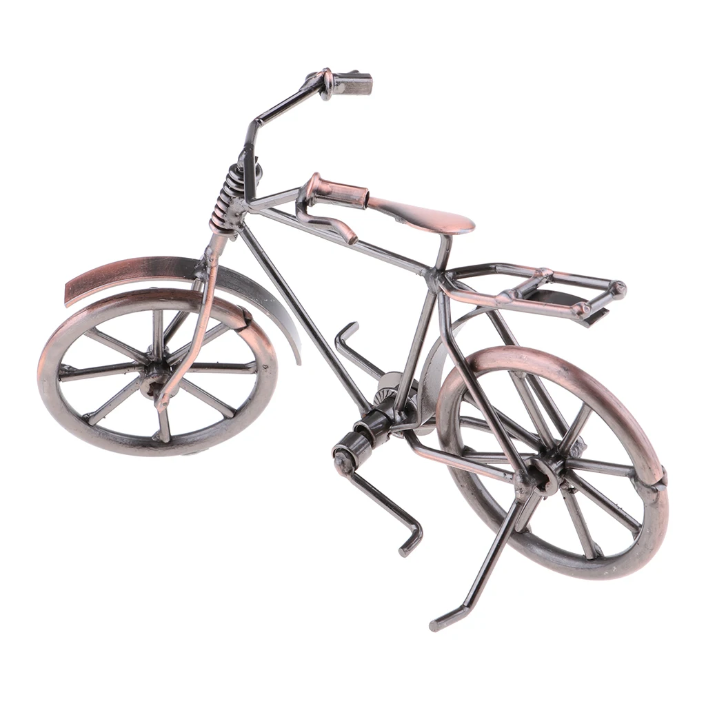 Metal Sculpture Retro Classic Handmade Iron Bicycle Unique Art Ornaments