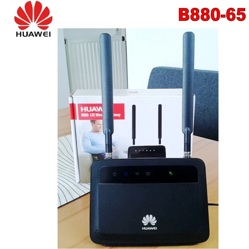 Мобильный беспроводной маршрутизатор Huawei B880 65 LTE FDD 900/1800/2100/2600Mhz TDD2300/2600Mhz|router modem|wifi