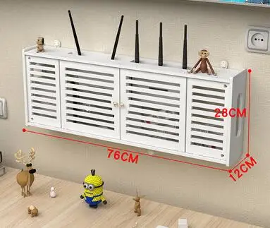 Беспроводной роутер коробка для хранения гостиной Розетка wifi декорация Панч- настенная ТВ-приставка стойка pf83012 - Цвет: D