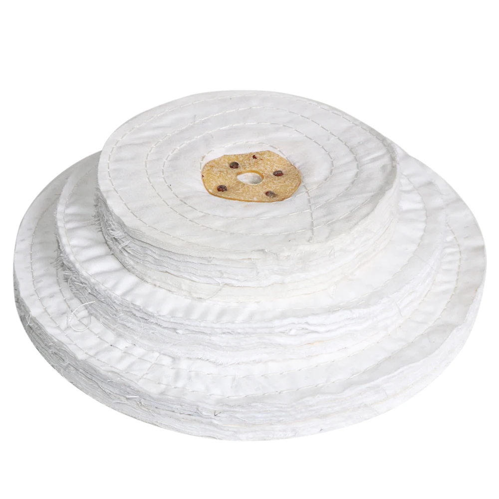 1 Stück 6"/8"/10" Baumwolle Polierscheibe Airway Polierscheibe 150/200/250 mm Tuch Open Bias Buffs Wheel