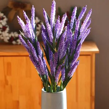 

High Branch PE Foam Granule Model Lavender Provence Home Shopping Mall/shopping Centers Atmosphere Decoration Imitation Flowers