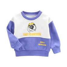 Одежда для маленьких мальчиков; От 0 до 4 лет-осень; Новые Топы с надписями Хаски; модный тренд; свитшот для маленьких мальчиков