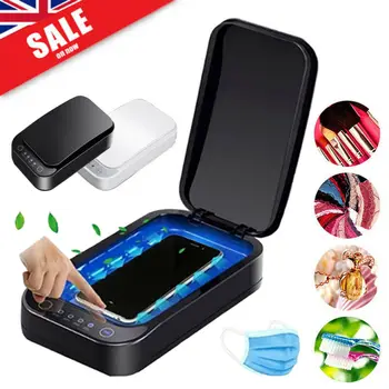 

Mobile Phone Sterilizer Box UV Light Jewelry Sanitizer Clean Disinfection Box US