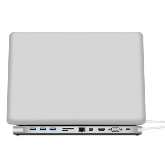 Док-USB-C VGA HDMI Mini Displayport Ethernet 3 хаб TF SD зарядное устройство кардридер многопортовый адаптер 11 в 1
