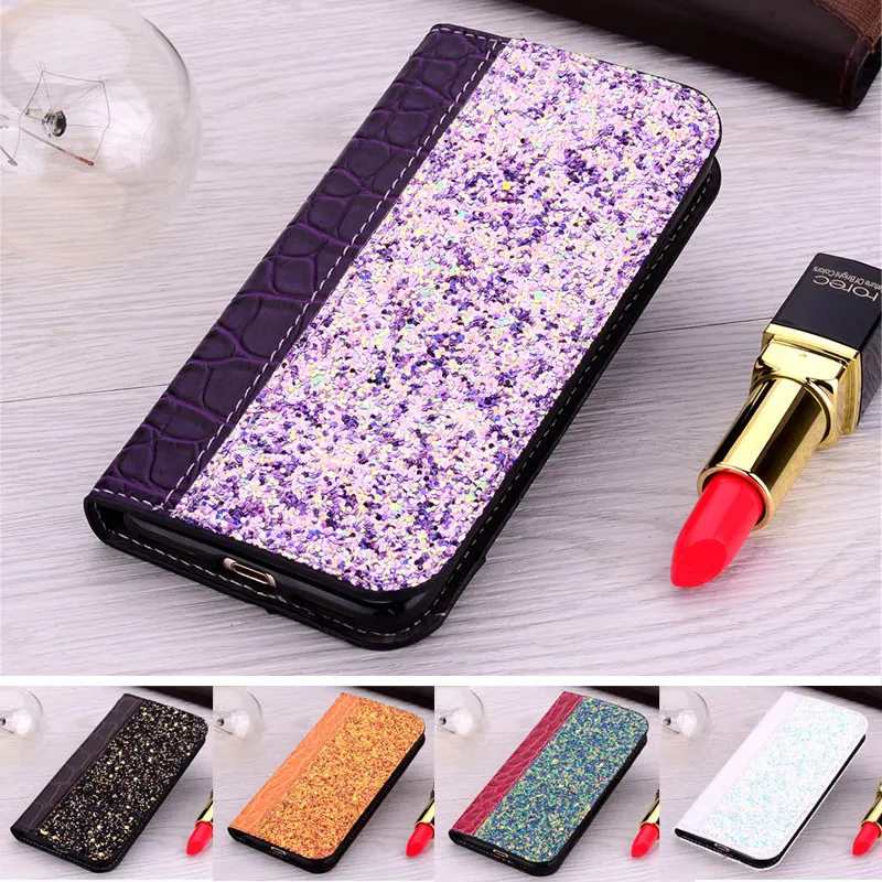 

Phone Case for Motorola Moto One Vision Case Luxury Bling Flip Cover for Funda Motorola One Vision Case MOTO 1 Vision 1Vision
