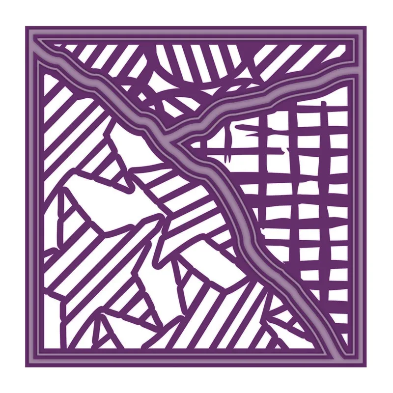 Creative Frame Metal Cutting Die Star&Crisscross Background Frame Die Cuts For Card Making DIY New Embossed Crafts Cards