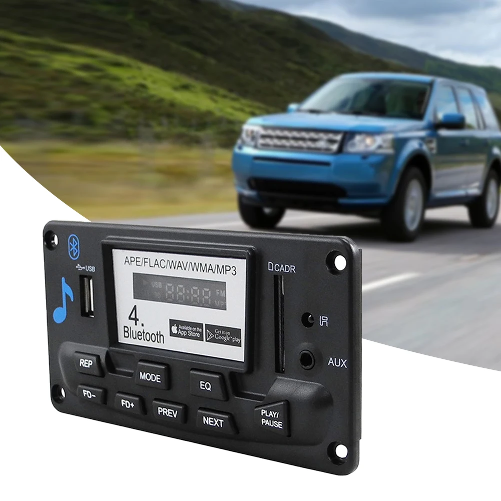 MP3 декодер доска Aux Автомобильный интерьер аудио ресивер FM-радио аксессуары LED Bluetooth 4,0 Беспроводной модуль цифровой профессиональный