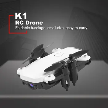 

K1 Mini Foldable WiFi FPV RC Drone with HD Camera RC Helicopter Aircraft Altitude hold Aerial Video Toys For Kid