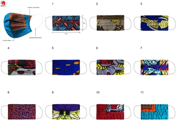 

06 Africa Cotton shield 2020 Popular Holland Face Mask for Adults Unisex Washable Protective face mask 5pcs/bag