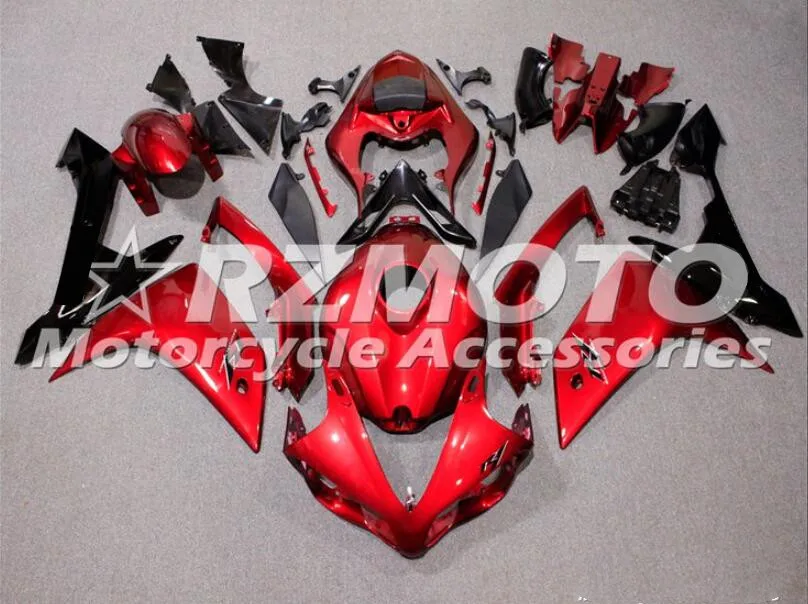 4 подарки ABS литья под давлением Мотоцикл Обтекатели подходит для Yamaha YZF-1000-R1 2007 2008 07 08 обтекатель кузова набор на заказ Красный
