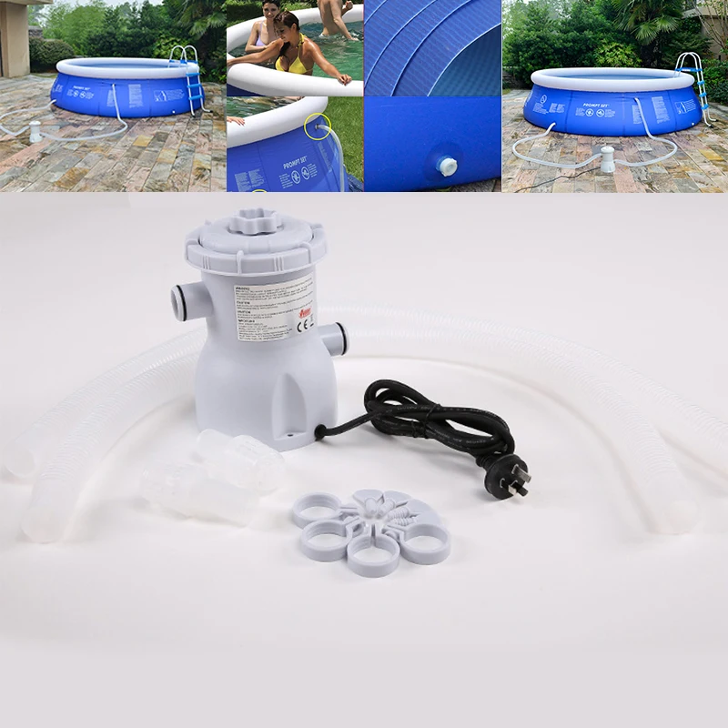 

Swimming Pool Filter Pump Pool Cleaner 220-240v Filter Pump Circulation Pump Siphon Principle Swiming Pool Purifier